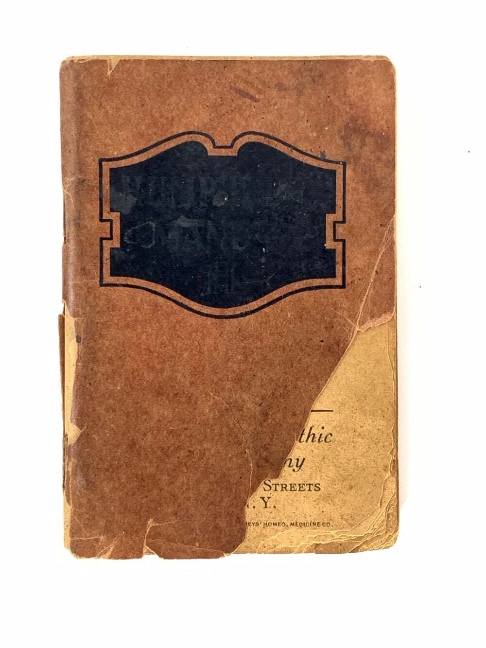 Ephemera Medicine Vintage 1943 Humphreys' Manual For Colds Ailments Homebook